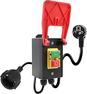 Interrupteur monophasé AYWHP 230 V 16 A, interrupteur de sécurité, interrupteur à tension zéro avec prise pour l