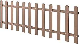 NEU.HOLZ Clôture Décorative Brise Vue Palissade Barrière Cloison pour Jardin Extérieur Séparation en Bois Composite (WPC) 200 x 60 cm Marron