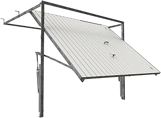 GM Portes - Porte De Garage META Sectionnelle Basculant Premontée | Avec Portillon | Moteur: - Inclus | 200cm X 240cm | Blanc - Finition lisse