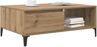 vidaXL Table Basse chêne Artisanal 90 x 60 x 35 cm Bois d