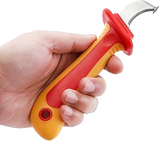 Couteau à Dénuder les Câbles, Couteau de Démontage Antimagnétique isolé 1000V pour électricien, Convient aux Outils D