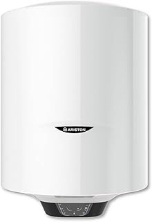 Ariston PRO 1 ECO, Chauffe-eau électrique vertical mural 50 litres, diamètre 450 mm - Conçu et fabriqué pour être installé en France. Blanc