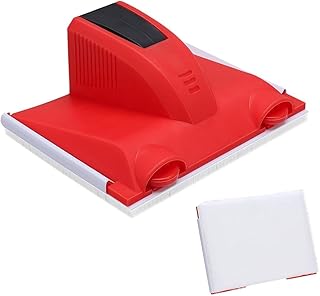 Outil multifonction pour bordure de peinture avec tampon en nylon pour plafonds et murs (rouge)
