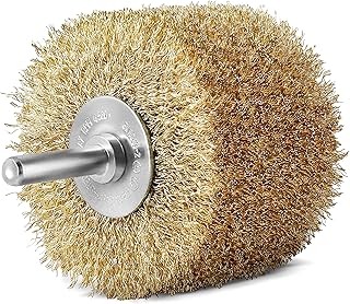 S&R Brosses Métallique pour Perceuse Visseuse à nettoyer Bois Métal Peinture Vernis - queue 8 mm lisse