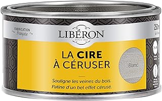 Libéron Cire à céruser pour meubles et objets, Blanc, 250mL